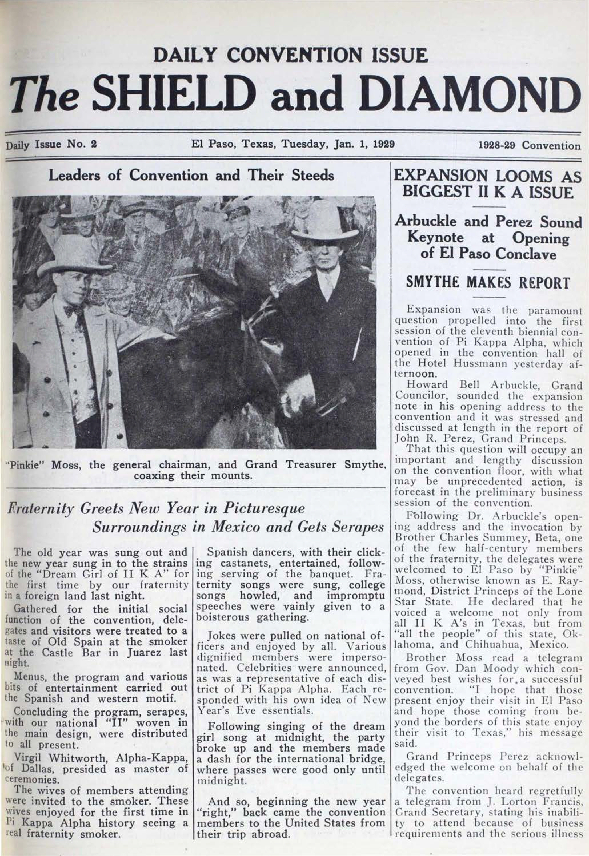 Daily 1928 Convention Issue, No. 2, January 1, 1929